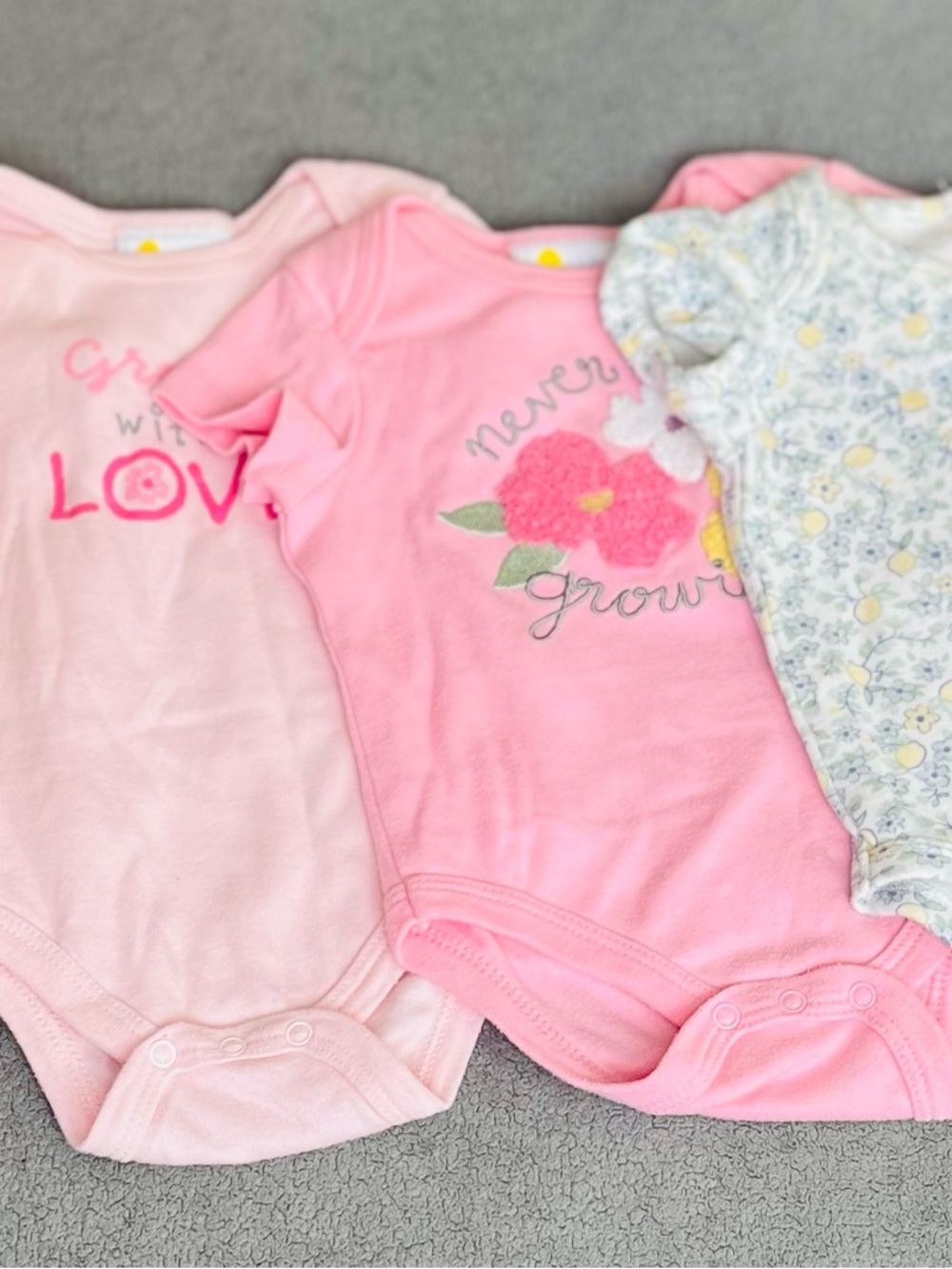 Othr Pink Floral & Graphic Baby One-Piece Bodysuit Set